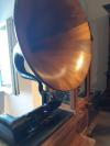 Un de premiers gramophone à rouleau