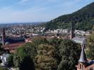 Vue de loin de la ville universitaire d’Heidelberg