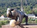 Le singe du vieux pont. Sculpteur : Gernot Rumpf (1979)