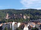 Aperçu du château d’heidelberg au dessus de la ville